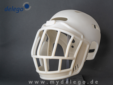 delego 3D-Kopfschutzhelm Vollvisier individuell gefertigt
