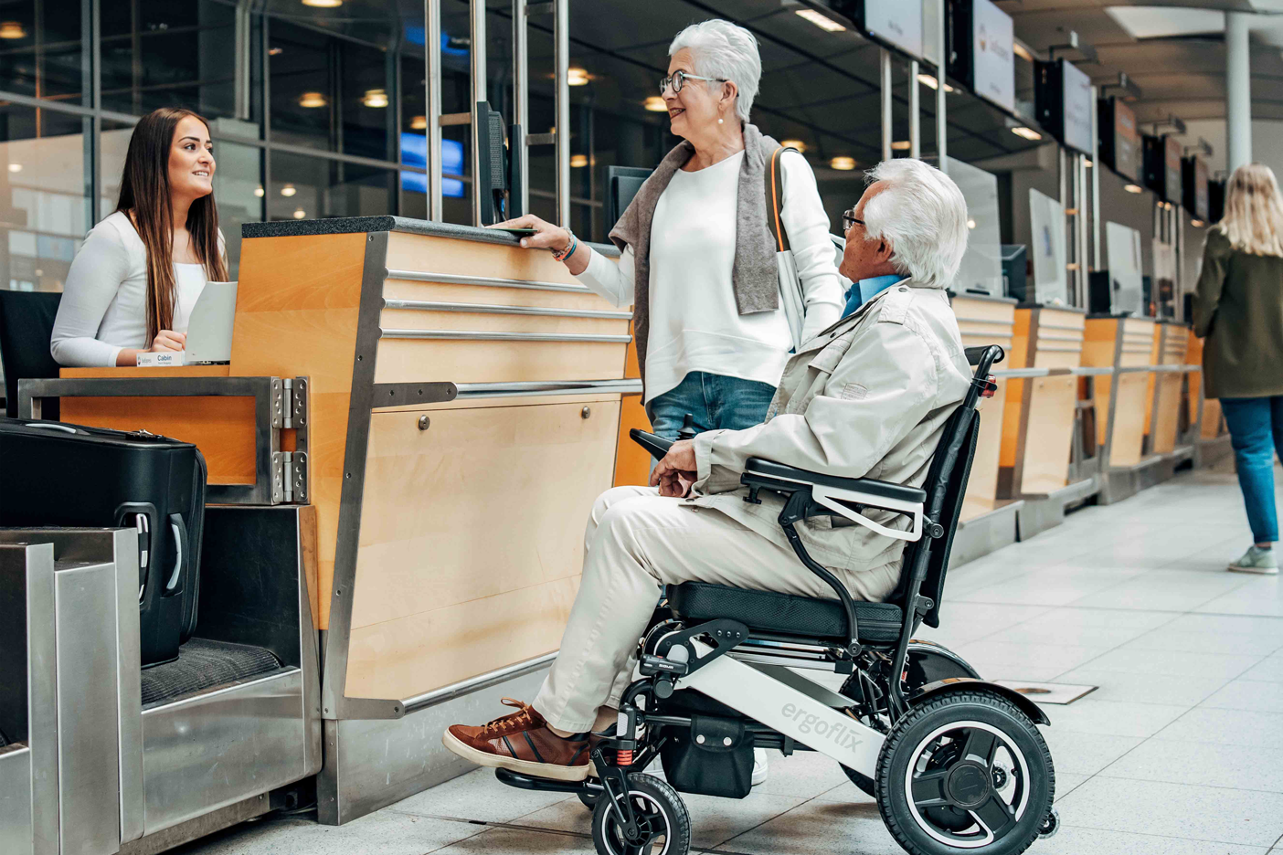 ergoflix LX am Flughafen